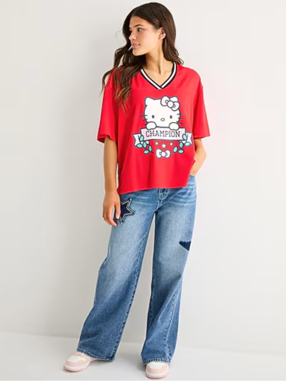Women’s hello kitty oversized jersey